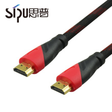 SIPU high speed 1M 1.5M gold plated 1080P 1.4V bulk hdmi cable with two ferrite nylon shield